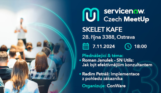 Meet ConWare at ServiceNow Czech MeetUp 3